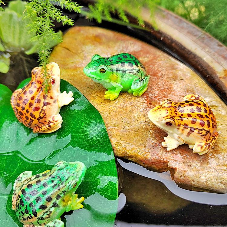 Creative Micro Landscape Frog Ornament for Fish Tank and Bonsai Decoration