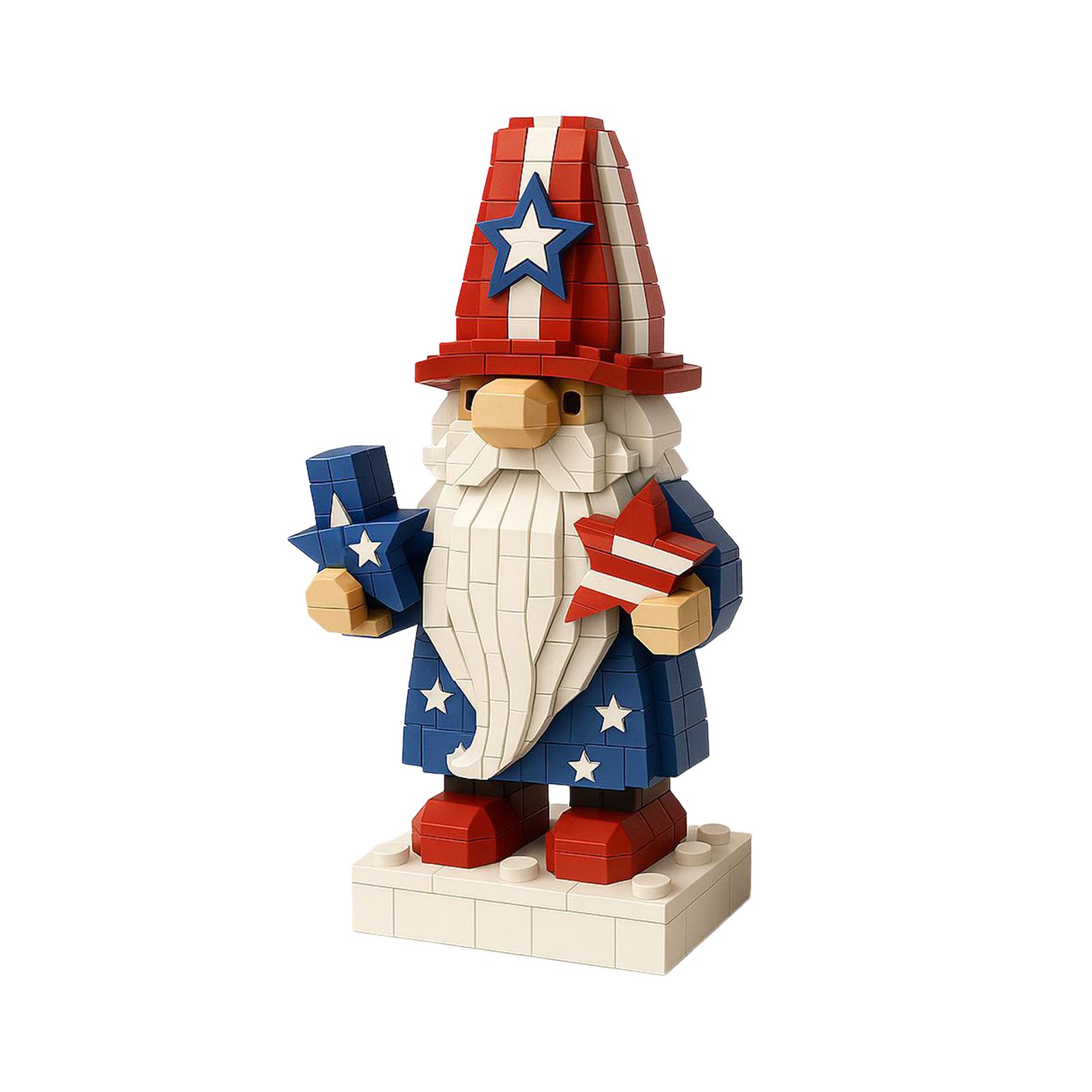 

Christmas Guitar Gnome Brick Model Ornament One Size