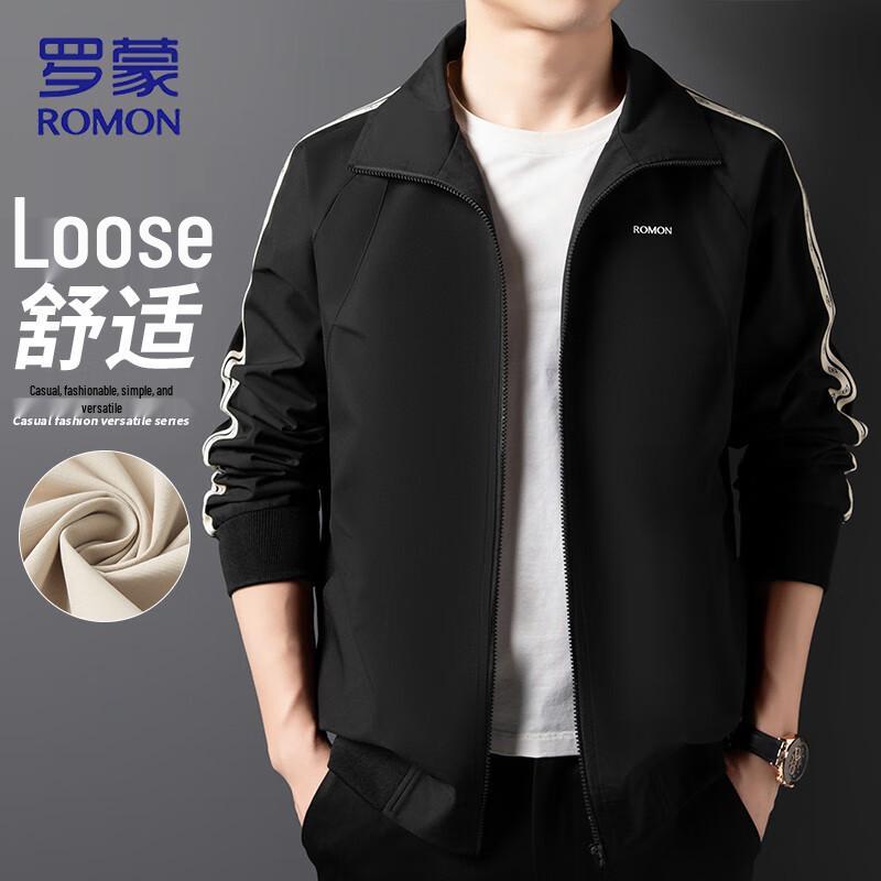 ROMON Men s Lapel Business Casual Jacket 3XL