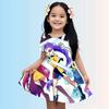 Kpop Hunter Girls 3d Devil Dress New Summer Linen Cute Casual Fashion Bestseller For Children