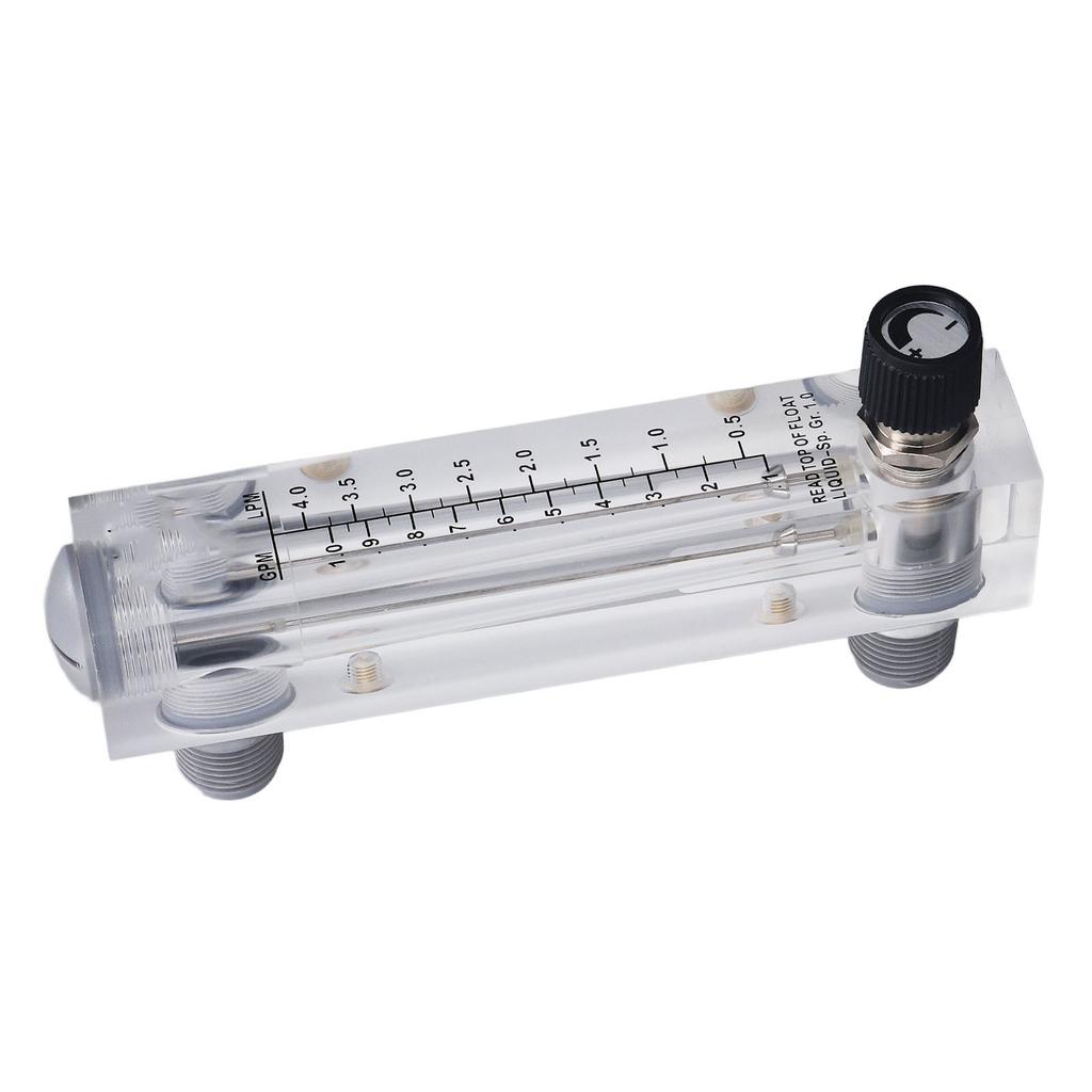 Liquid Flowmeter Clear Durable Acrylic Panel for Liquid Medium Measurement and Control Regulation 0.1 1GPM