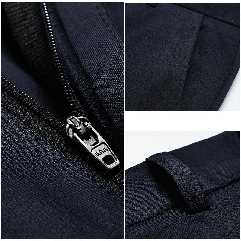 Pánské podzimní a zimní vycpané a zesílené kalhoty pro volný čas British Business rovné kalhoty Pánské kalhoty Teplý oblek Kalhoty