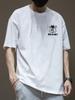 Mens 100 Cotton Tshirt Summer Loose Waterwashed Retro Shortsleeved Street Retro Style Trend Suitable Daily Wear Soft Fashion