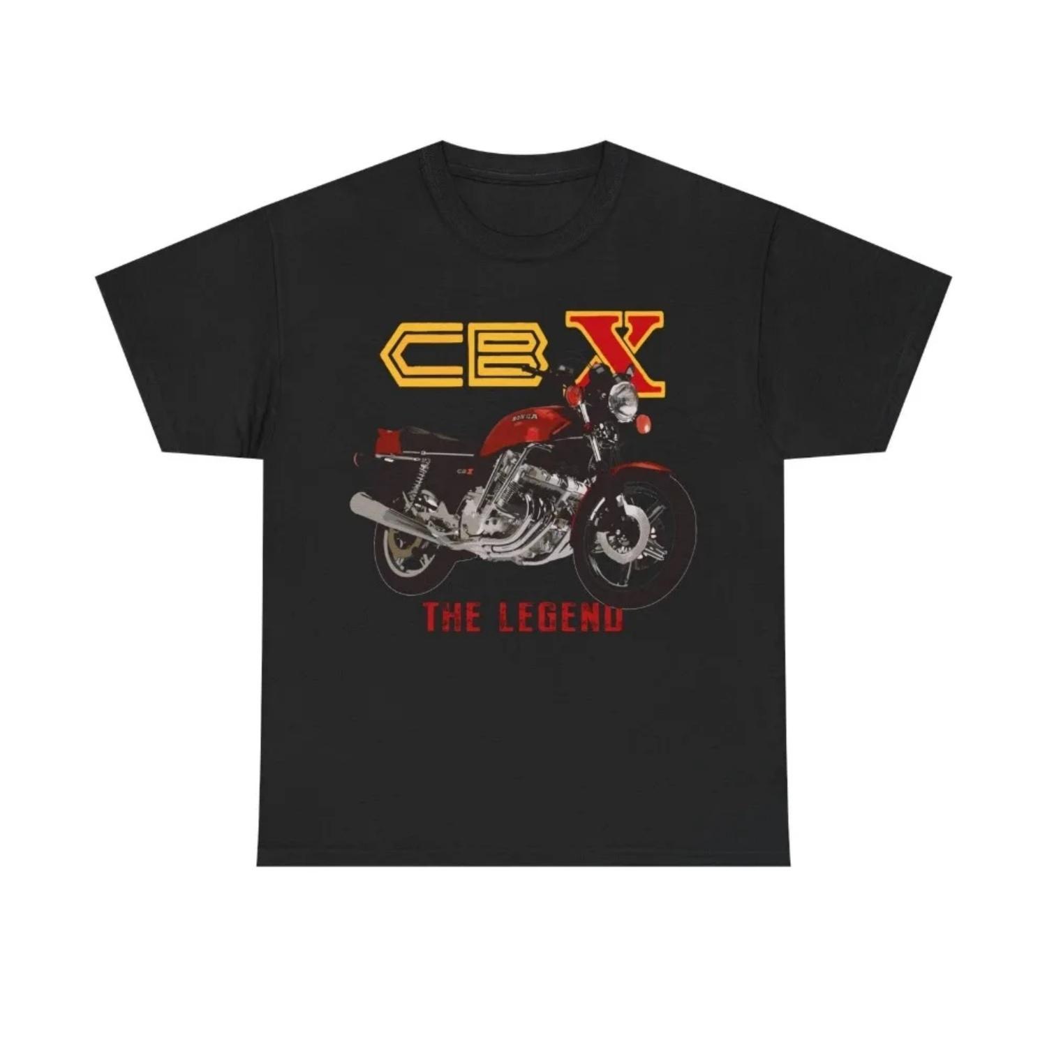 

Honda Men s and Women s T-shirt Summer Cotton Tee Honda CBX Legend Classic Short-sleeved Spring Autumn Motorcycle Cycling Top S чёрный