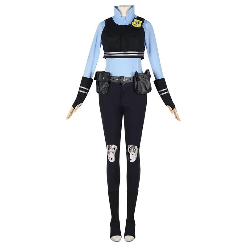 Women's Zootopia Judy Hopps Cosplay Costume - Full Set Officer Bunny Uniform