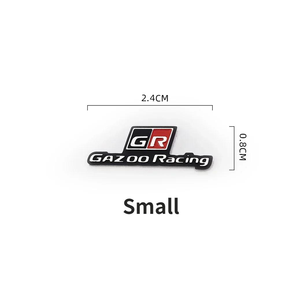 Lqzh5 For Toyota GR GAZOO Sport Corolla Racing Yaris Rav4 CHR Auris Camry Highlander Car Steeing Wheel Decoration Sticker Side Badge