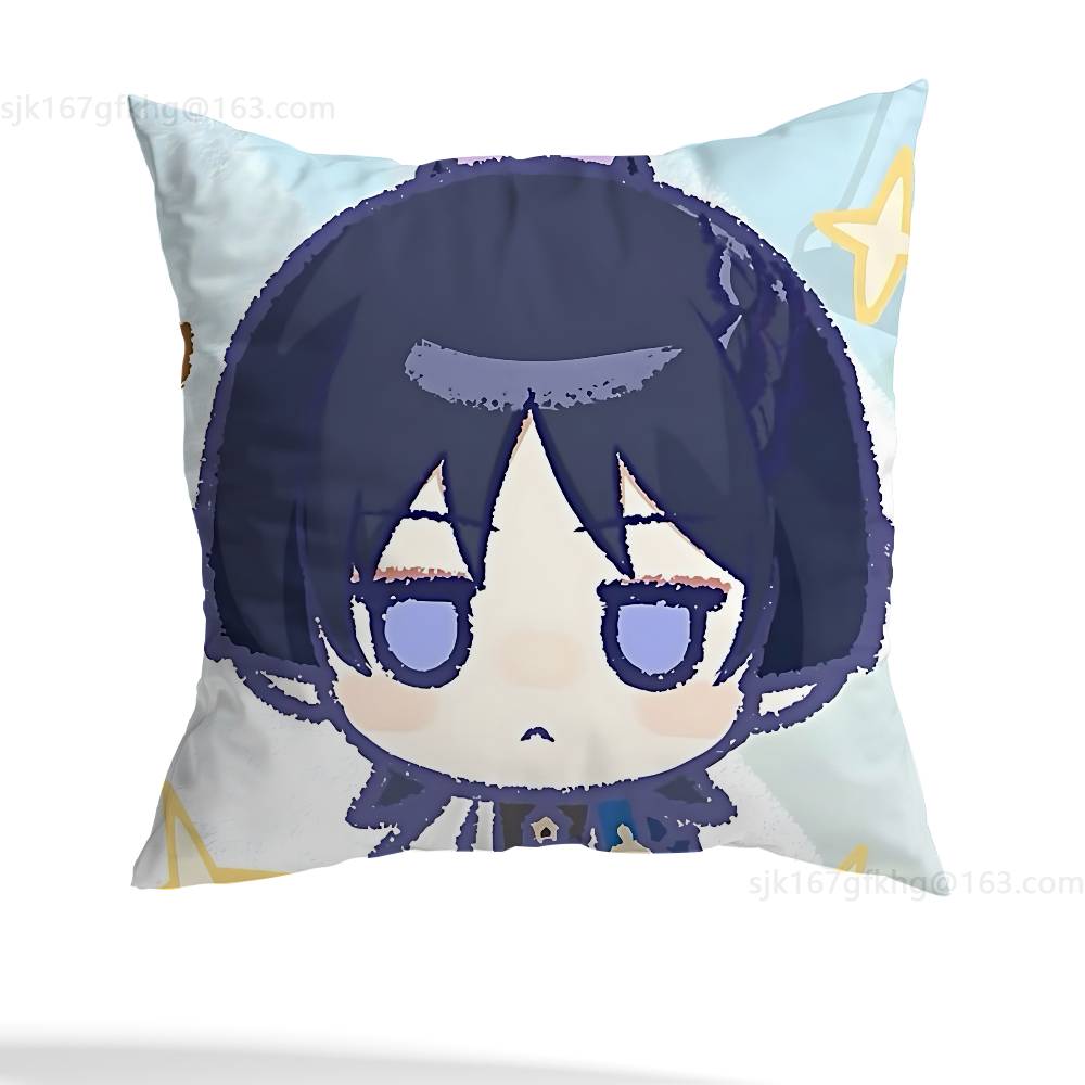 Genshin Impact Wanderer pillowcase casual style decoration, suitable for home decoration (excluding pillow core)