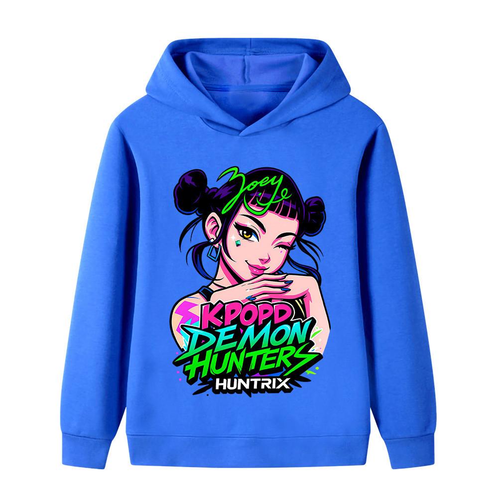 B1214 Kinder Jungen Mädchen Kpop Rumi Zoey Mira Print Langarm Hoodie