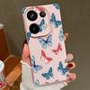 Color Butterfly Pattern Silicone Soft Case for Xiaomi 13t Poco X6 M6 Pro Redmi Note 14 13 12 11 10 Pro Shockproof Leather Texture Plain Color Cover