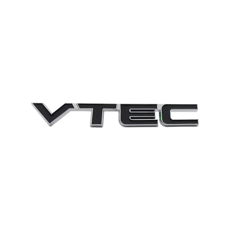 3D Metal VTEC Emblem Badge Sticker for SUV VTEC car Hood Fender trunk Rear Bonnet Nameplate Decal