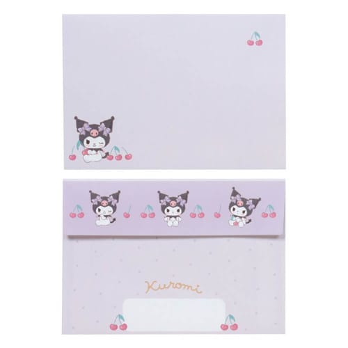 Sanrio Character Shaped Letter Set Kuromi Package: Approx. Width 16 x Depth 0.8 x Height 22cm 493937