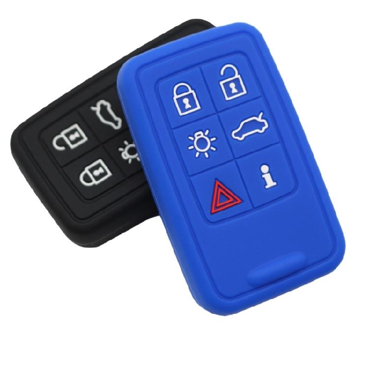 Ergonomic Silicone Key Fob Protector Shock Absorbing Design Non Slip Multi Color Option All Climate Resistance For Remotes