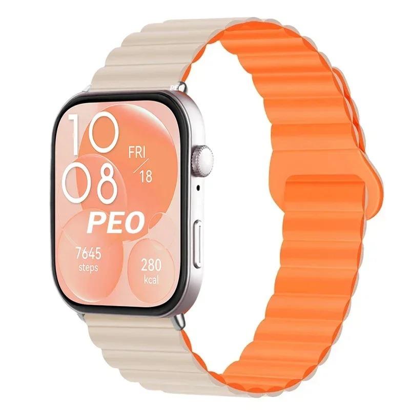

Magnetic Loop for Huawei Watch Fit 4 Fit 4 Pro Strap Silicone Bracelet Wristband Redplacement correa Watchband for Huawei Fit 3 For Huawei Fit 4 Pro