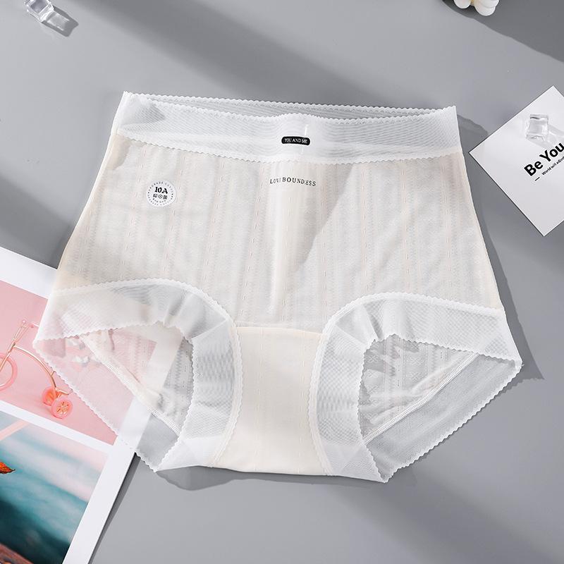 

Vertical Bubble Texture High Waist Triangle Panties Hip Wrapping Women’s Panties XL шампанського