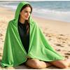 Large Quick Dry Hooded Beach Towel Cape UV Protection Cooling Sun Wrap