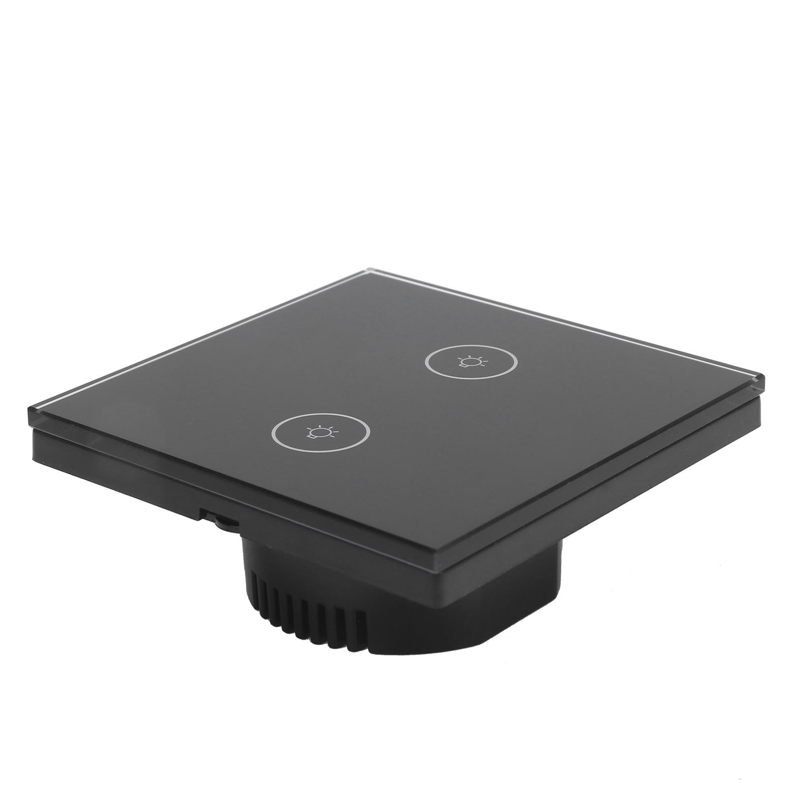 

10A 2 Gang WiFi Touch Panel APP Voice Control with Timing Function for