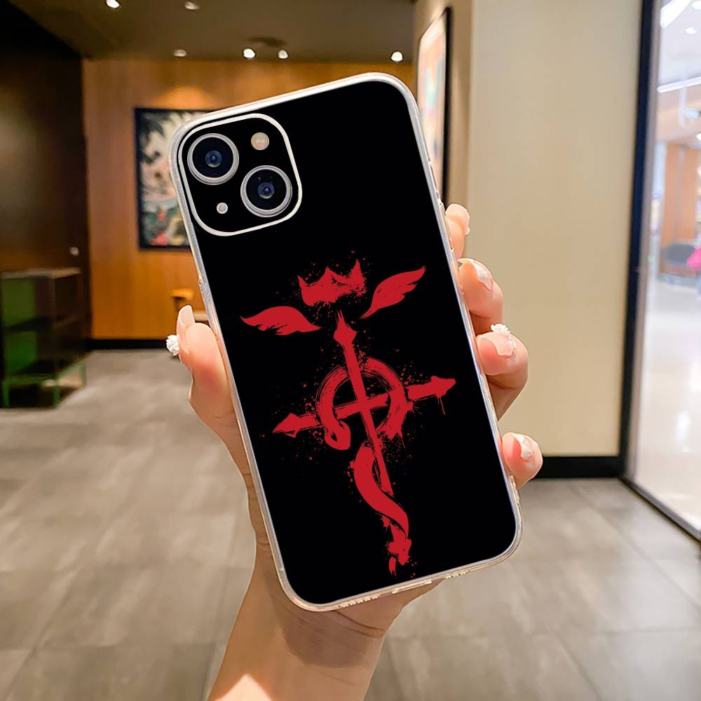 

Популярное аниме - F - Стальной Алхимик Чехол для телефона для iPhone 17, 16, 15, 14, 13, 12, Pro Max, Plus XS Мягкий силиконовый прозрачный чехол iPhone17PRO