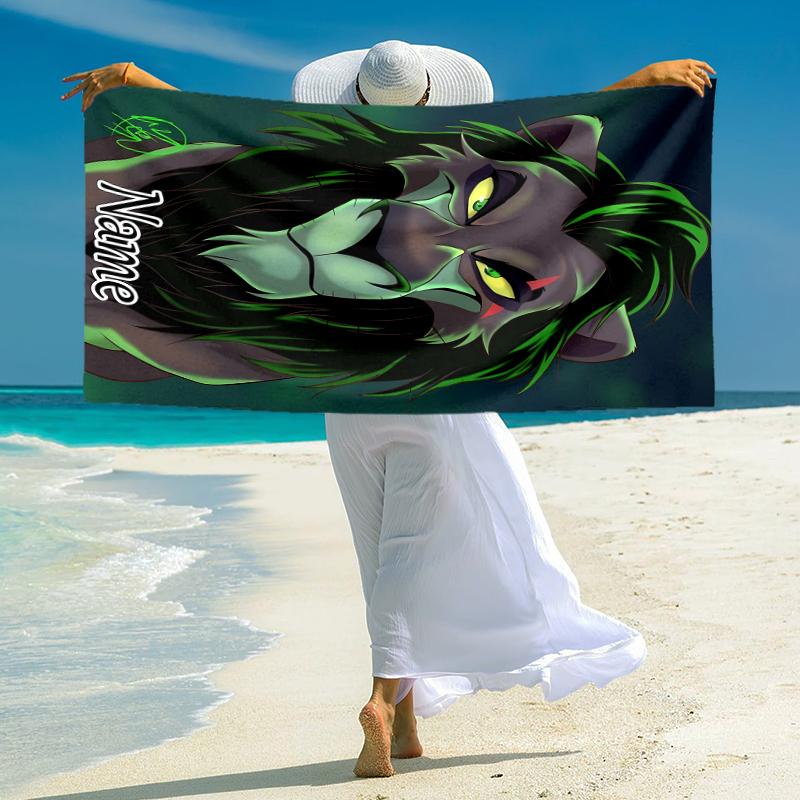 Personalized Dark Magic Dragon Art Beach Towel Microfiber Beach Towel Thin Absorbent for Beach Swimming Yoga Bath Sports. 0910287
