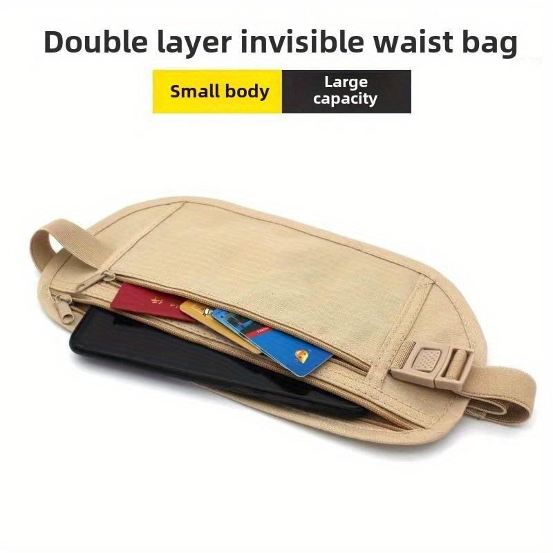 Waist Pouch for Travel,Hidden Passport Holder&Money Belt - Anti-Theft,Slim & Breathable for International Trips & Outdoor Safety