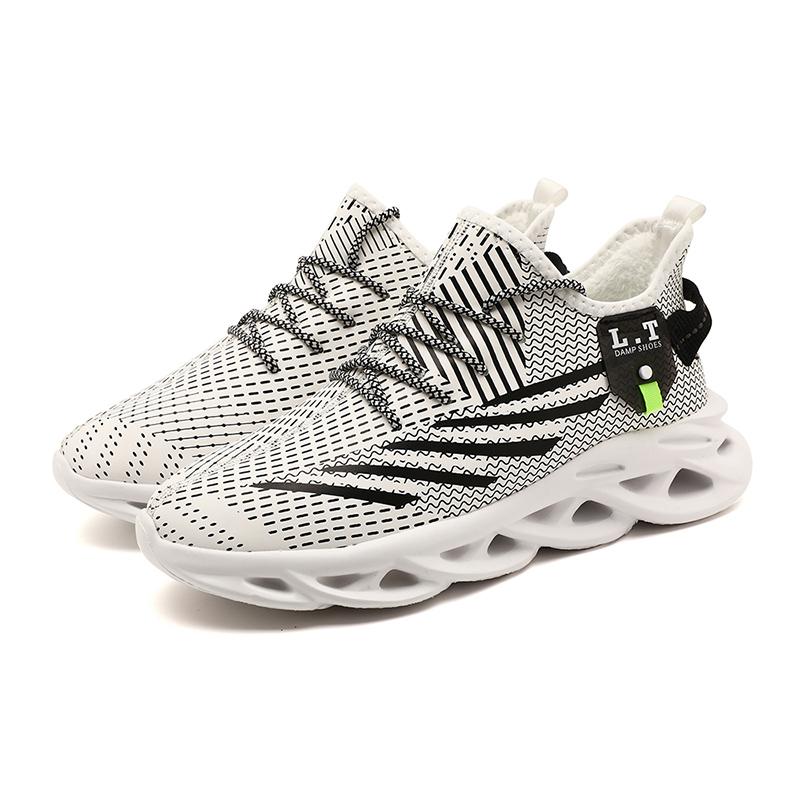 

Модные мужские кроссовки на шнуровке для зимних прогулок на открытом воздухе, удобные дышащие повседневные кроссовки Zapatos Plus Size 39-46 43 белый