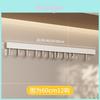 Kitchen Wall Mounting Rack With Space Aluminum Hooks For Utensils And Cookware Storage