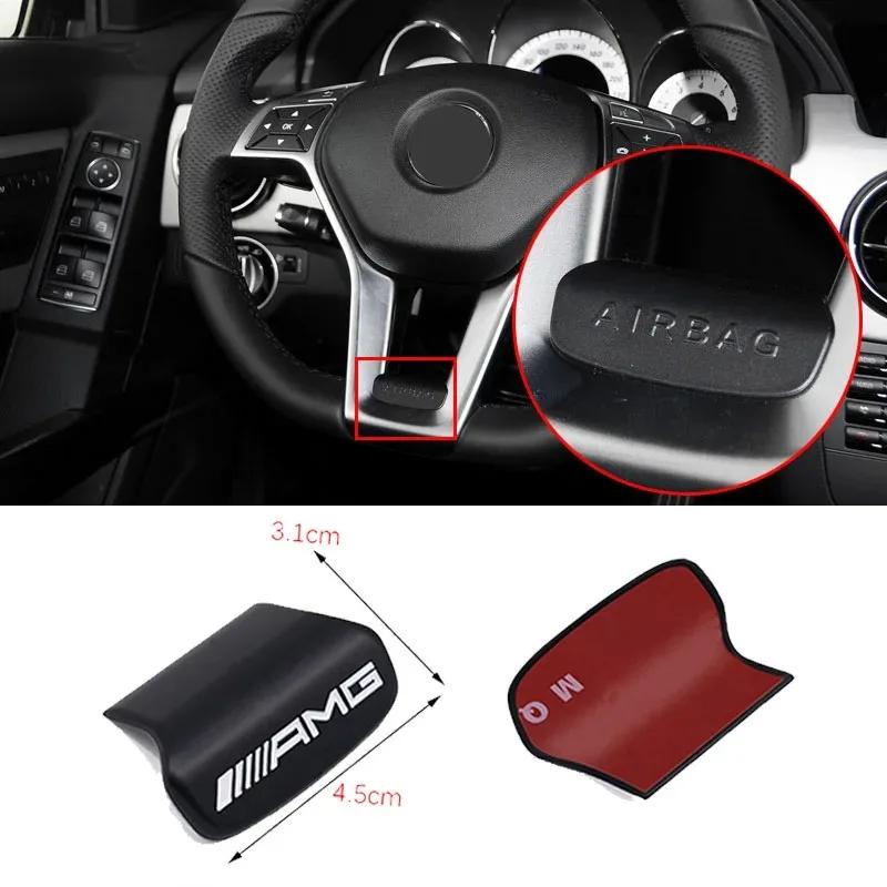 2025 Hot Car Emblem Steering Wheel Decoration Badge Sticker For Mercedes Benz AMG W206 W204 W205 W212 W213 W221 W222 W223 W251 W