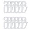 50Pcs S Shape Curtain Rails Gliders Hooks Sliders Clip Set for Easy Glides and Stability In Bedroom and Living Room