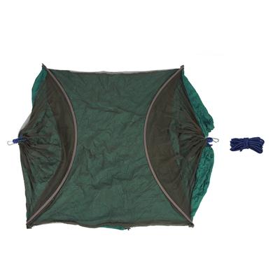 Camping Hängematte Tragbare Integrierte Schaukel Hängematte Einzel-Doppel-Hängematte für Draußen Drinnen Dunkelgrün