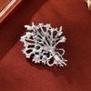 New fashion atmosphere fortune tree brooch high sense diamond-encrusted women's corsage coat pin accessories