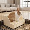 Potty Trainer Rabbit Litter Box Detachable Grids Small Animal Litter Pan  for Cage Use