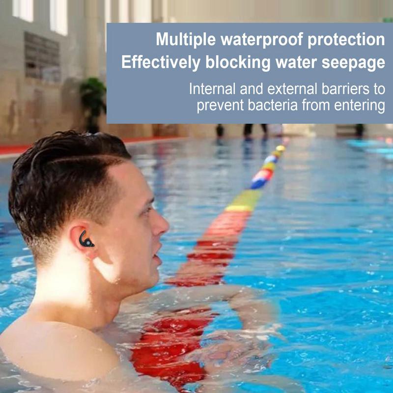 1Pair Silicone Sleeping Ear Plugs Sound Insulation Ear Protection Earplugs Anti-Noise Plugs for Travel Silicone Noise Reduction