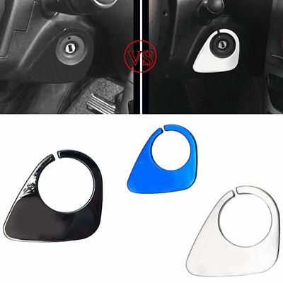 Llavero de encendido de coche de acero inoxidable, cubierta decorativa, embellecedor de lentejuelas para Peugeot 2008, 208, 308, 408, 508, 3008, accesorios para coche