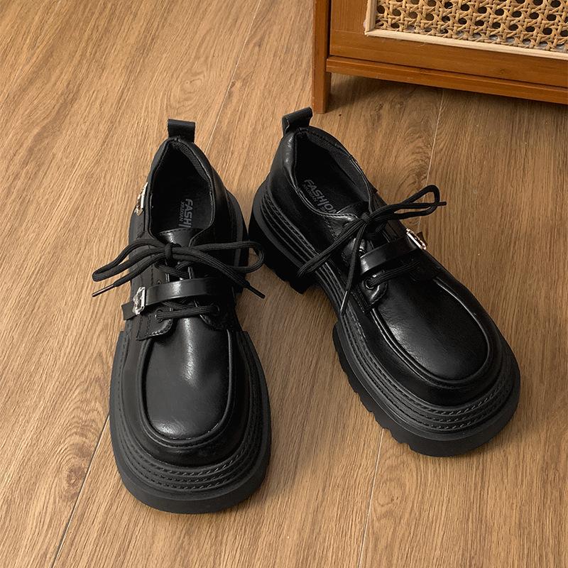 Fashion Trend British Style Platform Small Leather Shoes Women's 2025 New Spring and Autumn Versatile Skirt