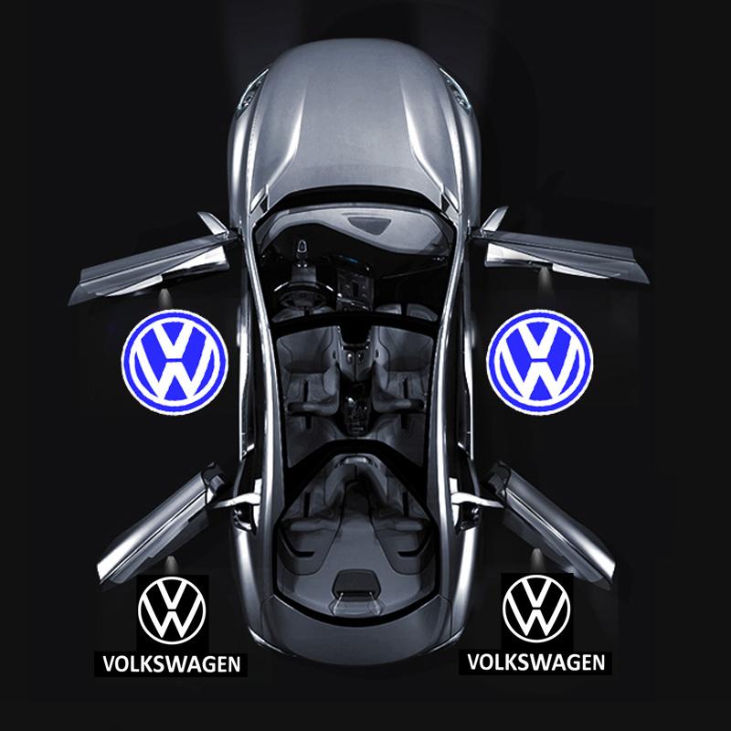Für VOLKSWAGEN LED HD Auto Tür Logo Willkommenslicht Projektor Lampen Zubehör Für VW GTI Scirocco Polo Golf Passat Tiguan Arteon