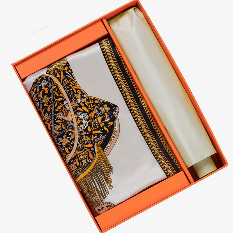 Aisiyalan Vivian Silk Scarf and Three-Fold Umbrella Set