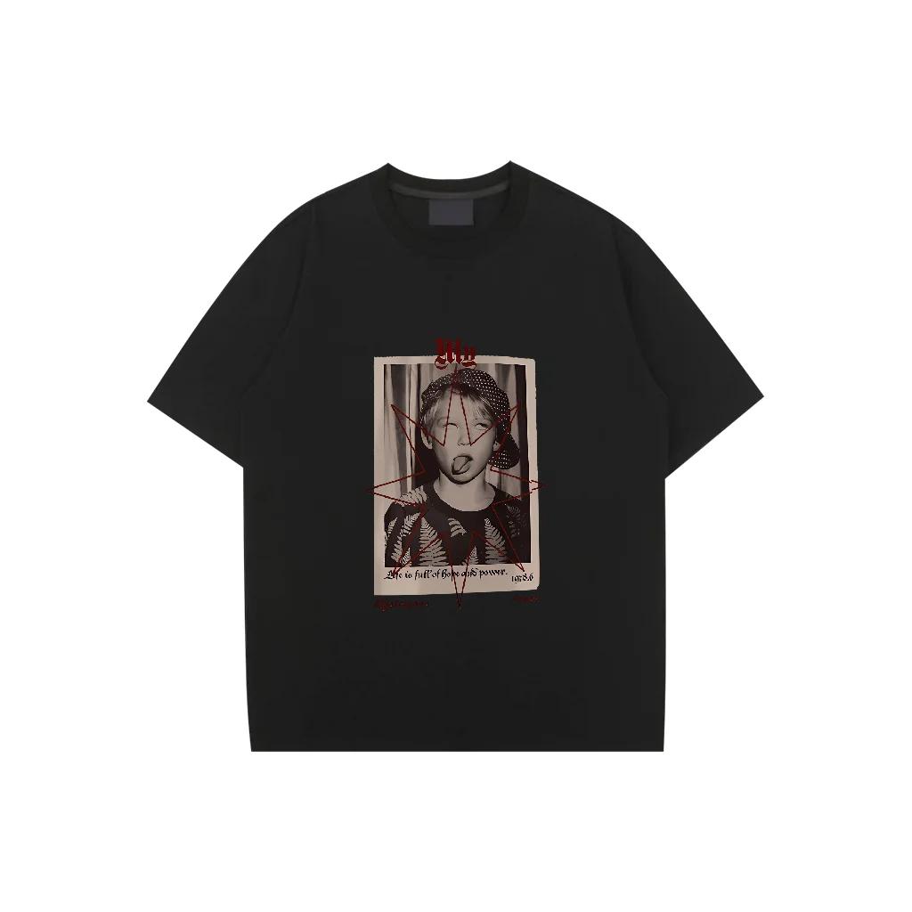 

Футболка Хип-хоп West Coast Футболка большого размера Harajuku Hip hop Короткая фигура Летняя уличная одежда Топы Футболка Топ Свободный и удобный XXXXXL чёрный