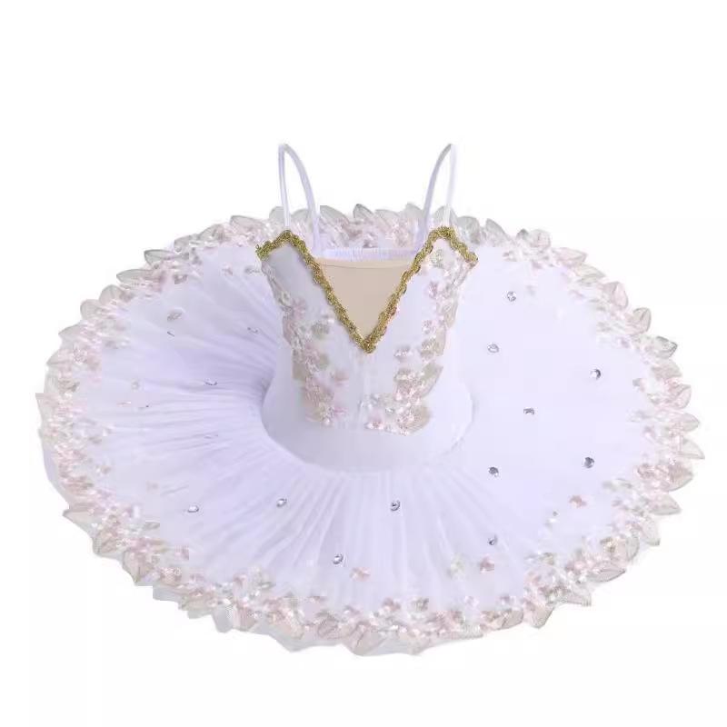 

Детское балетное платье Балетное выступление Маленький лебедь Детский Лебединое озеро Сценическая постановка Пышная юбка 110cm