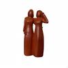Figurine with WoodGrain Finish Tabletop Resin Faceless Statue for Art Collectors,