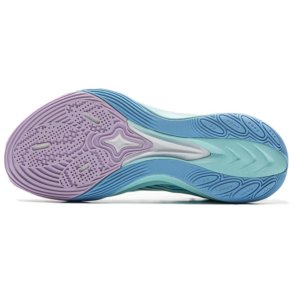 New LiNing Sonic 13 Abrasion Resistant Slip Resistant Low Top Basketball Shoes Men's Blue Purple ABAV025-8