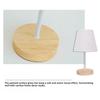 LED Desk Lamp Solid Wood Fabric Lampshade Bedroom Bedside Night Light Study Living Room Desktop Atmosphere Decoration Creative