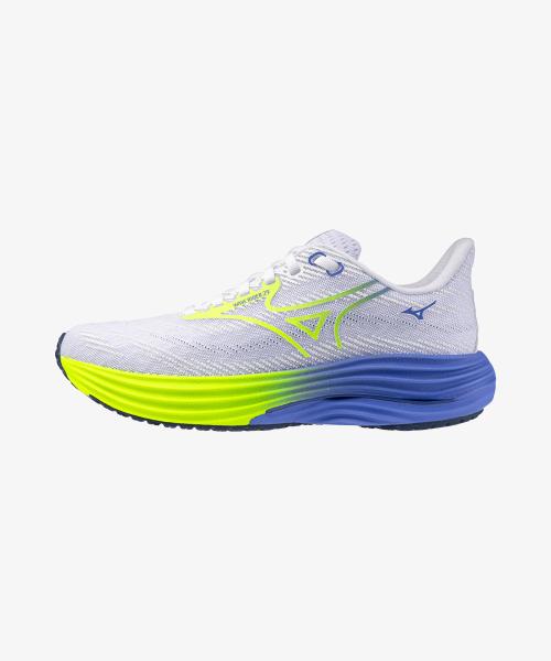 [Mizuno] Wave Rider 29 - White:Lightning Yellow:Ultramarine [J1GD250371] 235