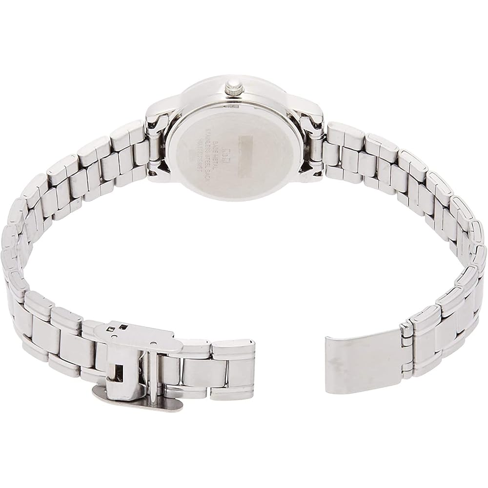 [Citizen Q&Q] Analog Waterproof Date Day Metal Band Watch A207-204 Women's White
