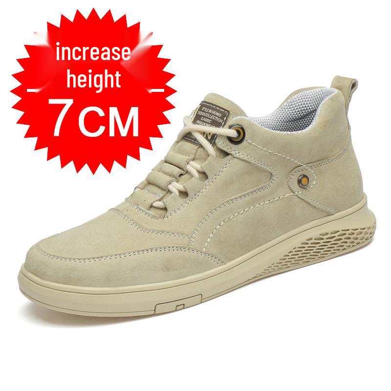 Men s 7cm Invisible Height Increasing Sneakers - Trendy, Breathable, Thick Soft Sole, Casual & Sporty Design 41