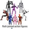 13-Joint Movable Lucky Dummy Doll: 3rd Gen DIY Decompression Robot Toy