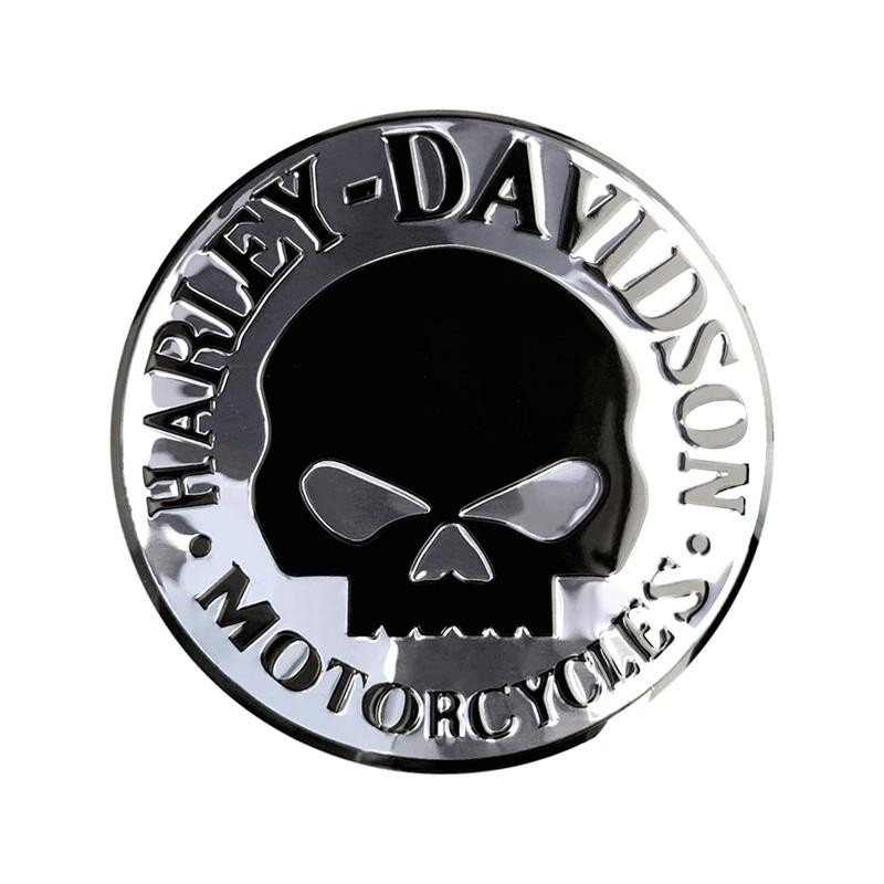 1 ks kovový hliníkový plech lebka kostra samolepka motocykly hlava 3D samolepka ocas palivová nádrž dekorativní samolepky pro Harley Davidson