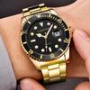 Men's Hip-Hop Style Steel Band Sea-Dweller Calendar Quartz Watch