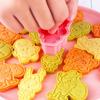 6pcs/Set Christmas 3D Biscuit Mold Cartoon DIY Bakery Mold Christmas Cookie Cutter Gingerbread Man Stamp Mold Baking Decoration