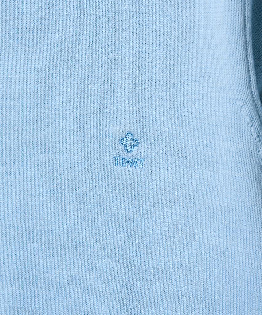 TTUDEMENT Daily 3/4 Sleeve Knit Top_Light Blue