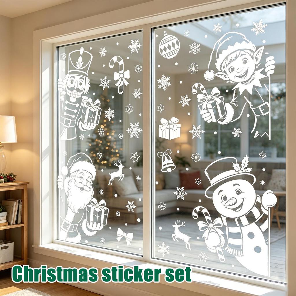 Christmas Sticker Set for Holiday Decorating Gift Wrapping Scrapbooking and Card Making
