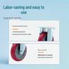 Lightweight PVC Swivel Casters with Silent Brake and Heavy-Duty PU Wheels (3/4/5 Inch) for Storage Cages